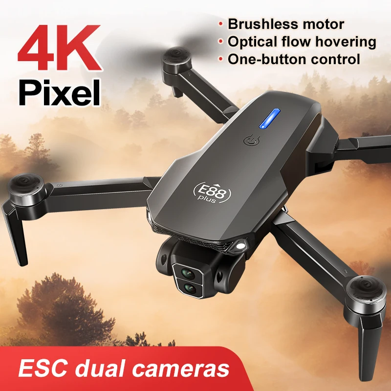New E88 Plus Quadcopter Drone: - Drone Camera 4K recension och pris